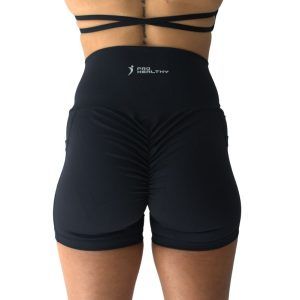 Shorts Scrunch F-Fit - S, Negro