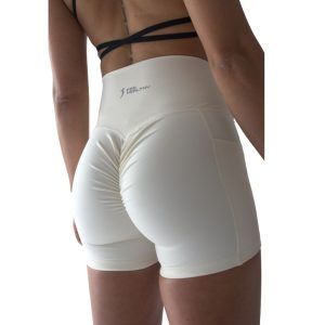 Shorts Scrunch F-Fit - S, Crema