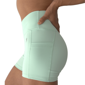Shorts Scrunch F-Fit - S, Verde Pastel